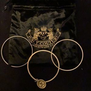 Juicy couture set of 3 brass bangles